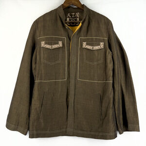 Vintage Artistic Palace Jacket Embordered Pockets Dragon Rare Size Medium